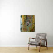 池の上飛んでいるのアヒル タペストリー (インサイチュ)