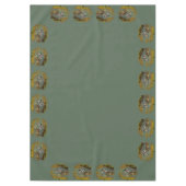 池の上飛んでいるのアヒル テーブルクロス (正面)