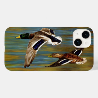 池の上飛んでいるのアヒル Case-Mate iPhone 14ケース