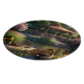 池の中のアヒル カッティングボード (角)