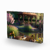 池の中のアヒル フォトブロック (右)