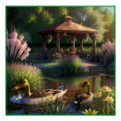 池の中のアヒル ポスター (正面)