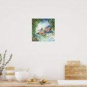 池の中のアヒル ポスター (キッチン)