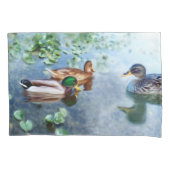 池の中のアヒル 枕カバー (正面)