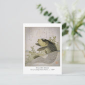 池の中のコイのコイはRyuryukyo Shinsaiの芸術を植えます ポストカード (スタンド正面)