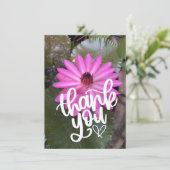 池の中のピンクの蓮のサンキューカード サンキューカード (スタンド正面)