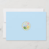 池の仲間たち ダックベイビーシャワーのご招待 フロッグ＃２ 招待状 (裏面)