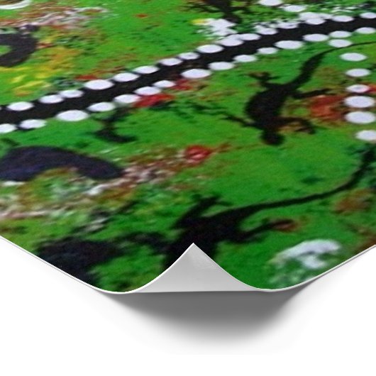 池の側で ポスター (角)