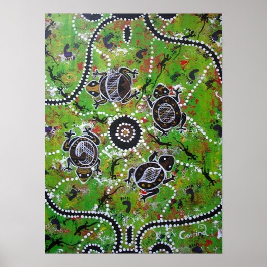 池の側で ポスター (正面)