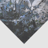 池の冬、雪に覆われた白鳥 薄葉紙 (詳細)