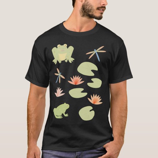 池の友達ステッカーセット Tシャツ (正面)