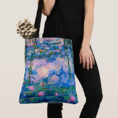 池の反射のMonetのスイレン トートバッグ (クローズアップ)