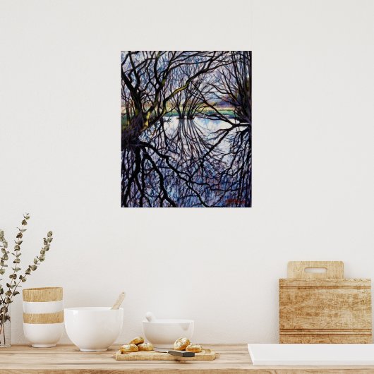 池の反射2009 ポスター (キッチン)