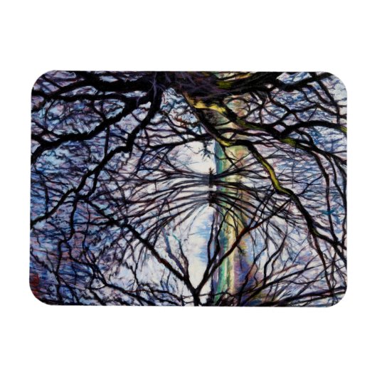 池の反射2009 マグネット (横)