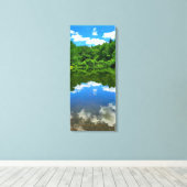 池の反射 キャンバスプリント (インサイチュ (ウッドフロア))