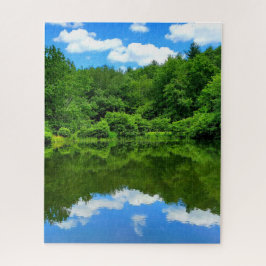 池の反射 ジグソーパズル
