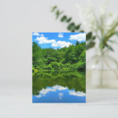 池の反射 ポストカード (スタンド正面)