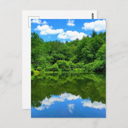 池の反射 ポストカード (正面/裏面)