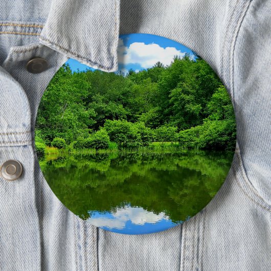 池の反射 缶バッジ (インサイチュ)
