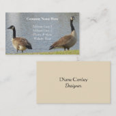 池の名刺によるガチョウ 名刺 (正面/裏面)