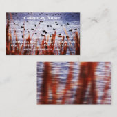 池の名刺のアヒル 名刺 (正面/裏面)