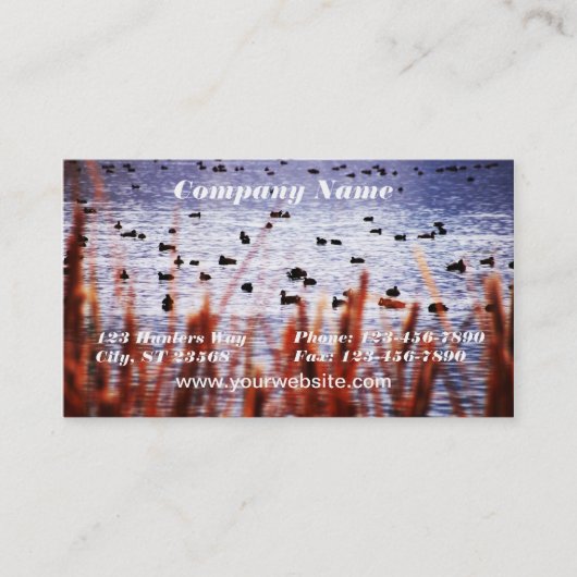 池の名刺のアヒル 名刺 (正面)