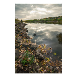 池の太陽の光 フォトプリント           