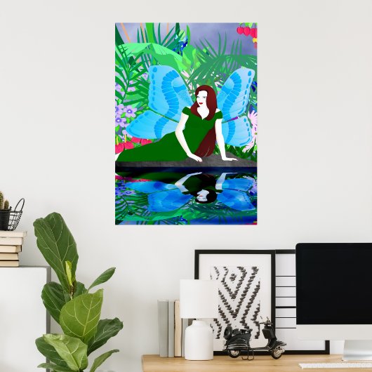 池の妖精 ポスター (ホームオフィス)