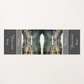 池の岩壁の反射パーソナライズされた ヨガマット (正面(横))