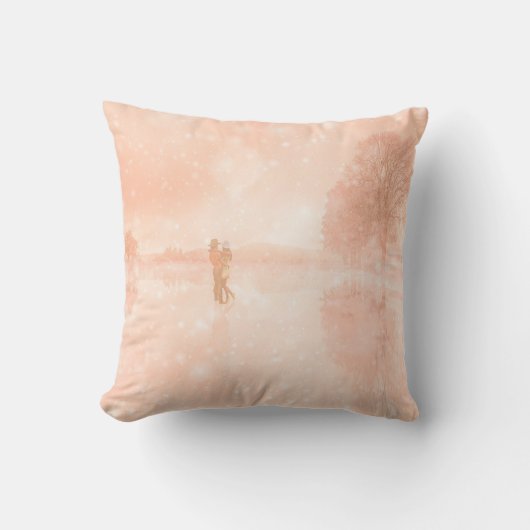 池の恋凍ってい人 クッション (正面)