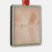 池の恋凍ってい人 メタルオーナメント (右)