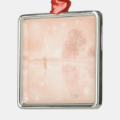 池の恋凍ってい人 メタルオーナメント (左)