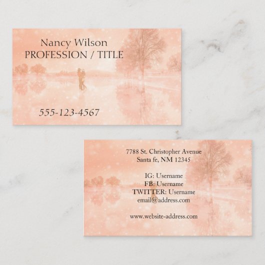 池の恋凍ってい人 名刺 (正面/裏面)