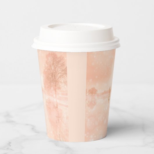 池の恋凍ってい人 紙コップ (左)