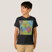 池の情景(鮮やか) - 男の子用ベーシックTシャツ Tシャツ (正面フル)