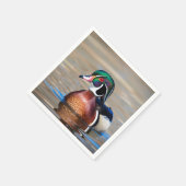 池の木の鴨 スタンダードカクテルナプキン (角)