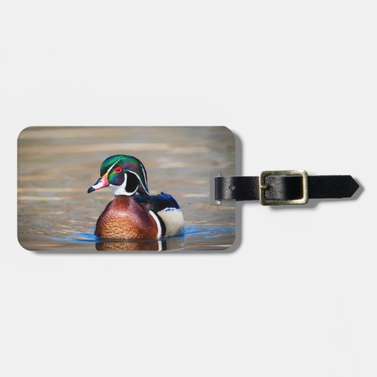 池の木の鴨 ラゲッジタグ (正面横)