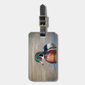 池の木の鴨 ラゲッジタグ (正面縦)