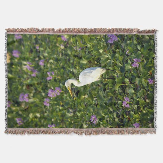 池の毛布にクレーン スローブランケット (正面)