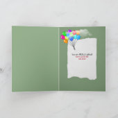 池の水の誕生日ユーモアのアリゲーター カード (内部)