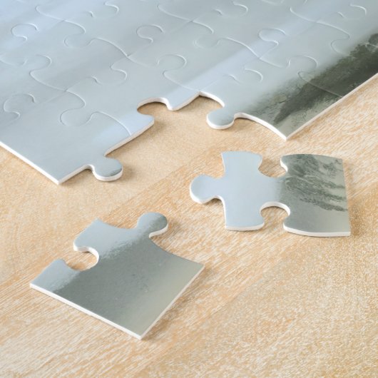 池の水彩冬の風景を楽しめるアイススケーター ジグソーパズル (側面)