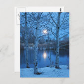 池の満月 ポストカード (正面/裏面)