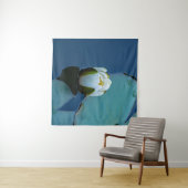 池の白い睡蓮、自然写真 タペストリー (インサイチュ(横))