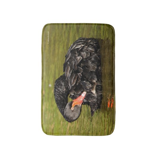 池の白鳥 バスマット (正面縦)