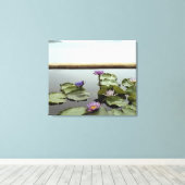池の睡蓮海 キャンバスプリント (インサイチュ (ウッドフロア))