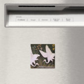 池の端に鶴が2羽 マグネット (インサイチュ (食洗機))