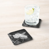 池の紅葉白黒 コースター (右側)