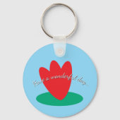 池の花 キーホルダー (正面)