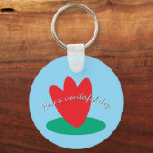 池の花 キーホルダー (正面)