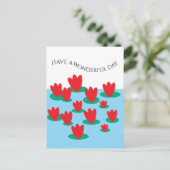 池の花 ポストカード (スタンド正面)